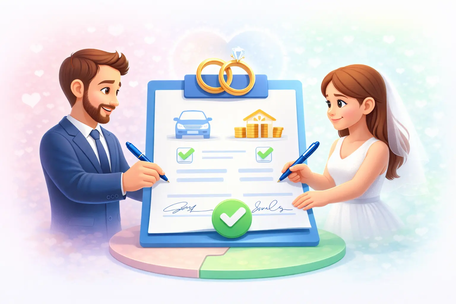 Шлюбний договір в Україні — укладення договору між подружжям