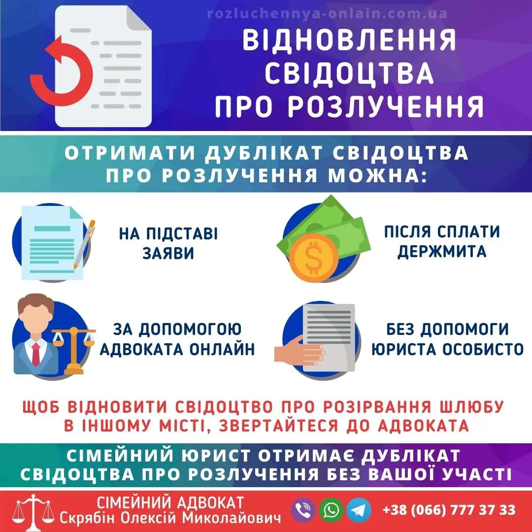 Відновлення свідоцтва про розлучення — як отримати дублікат в Україні