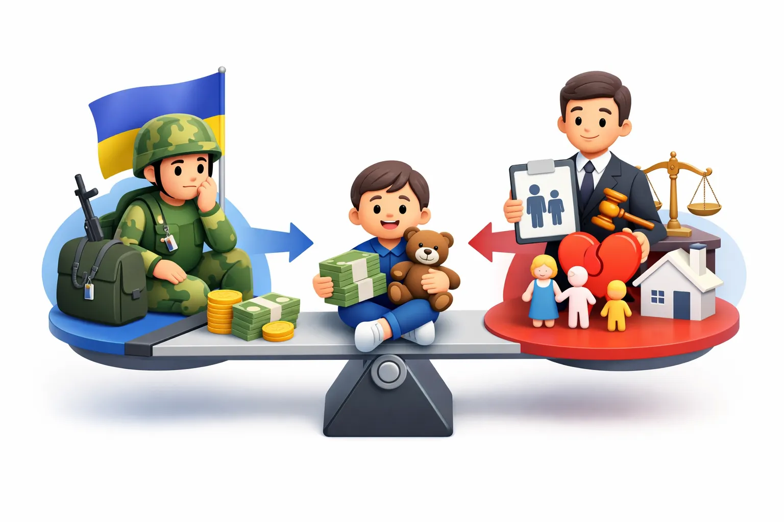 Аліменти з військовослужбовця в Україні, утримання дитини та захист прав через суд