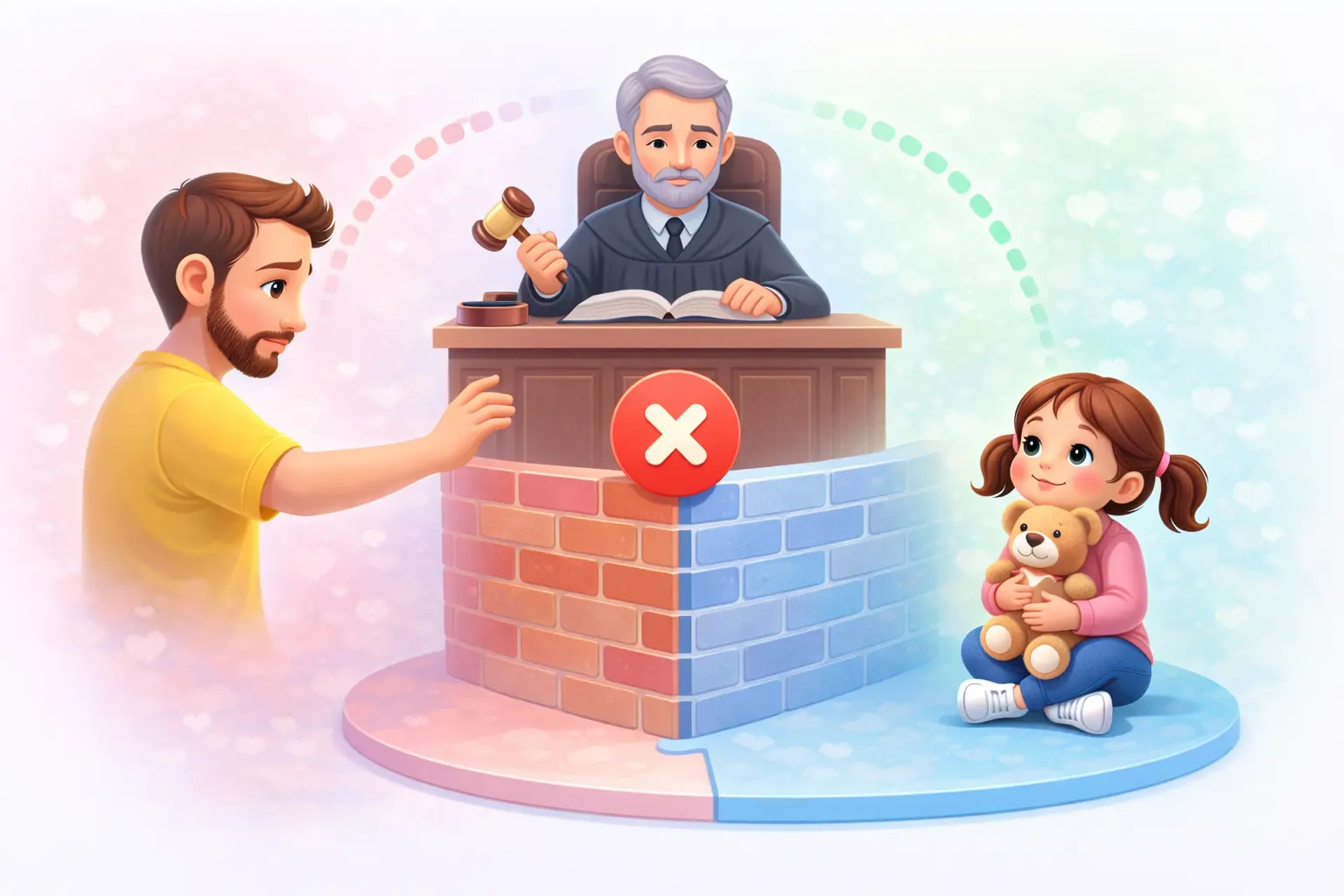 Обмеження спілкування батька з дитиною через суд та визначення порядку побачень