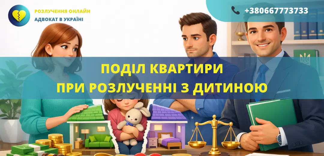 Поділ квартири при розлученні з дитиною та захист майнових прав