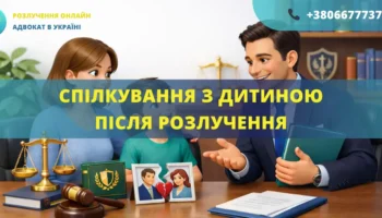 Спілкування з дитиною після розлучення та визначення порядку побачень