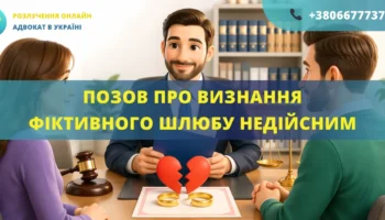 Позов про визнання фіктивного шлюбу недійсним у суді