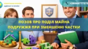 Позовна заява про поділ майна подружжя при зменшенні частки для подання до суду