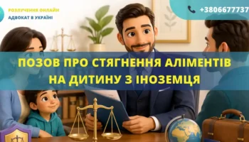 Позовна заява про стягнення аліментів на неповнолітню дитину з іноземця в Україні