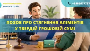 Позовна заява про стягнення аліментів у твердій грошовій сумі в Україні
