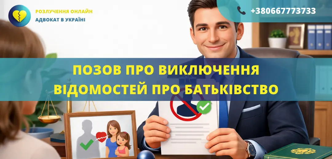 Позовна заява про виключення відомостей про батьківство з актового запису