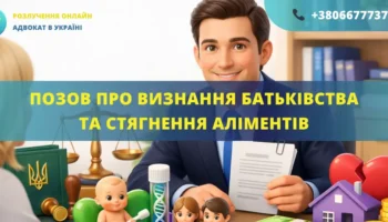 Позовна заява про визнання батьківства та стягнення аліментів до суду