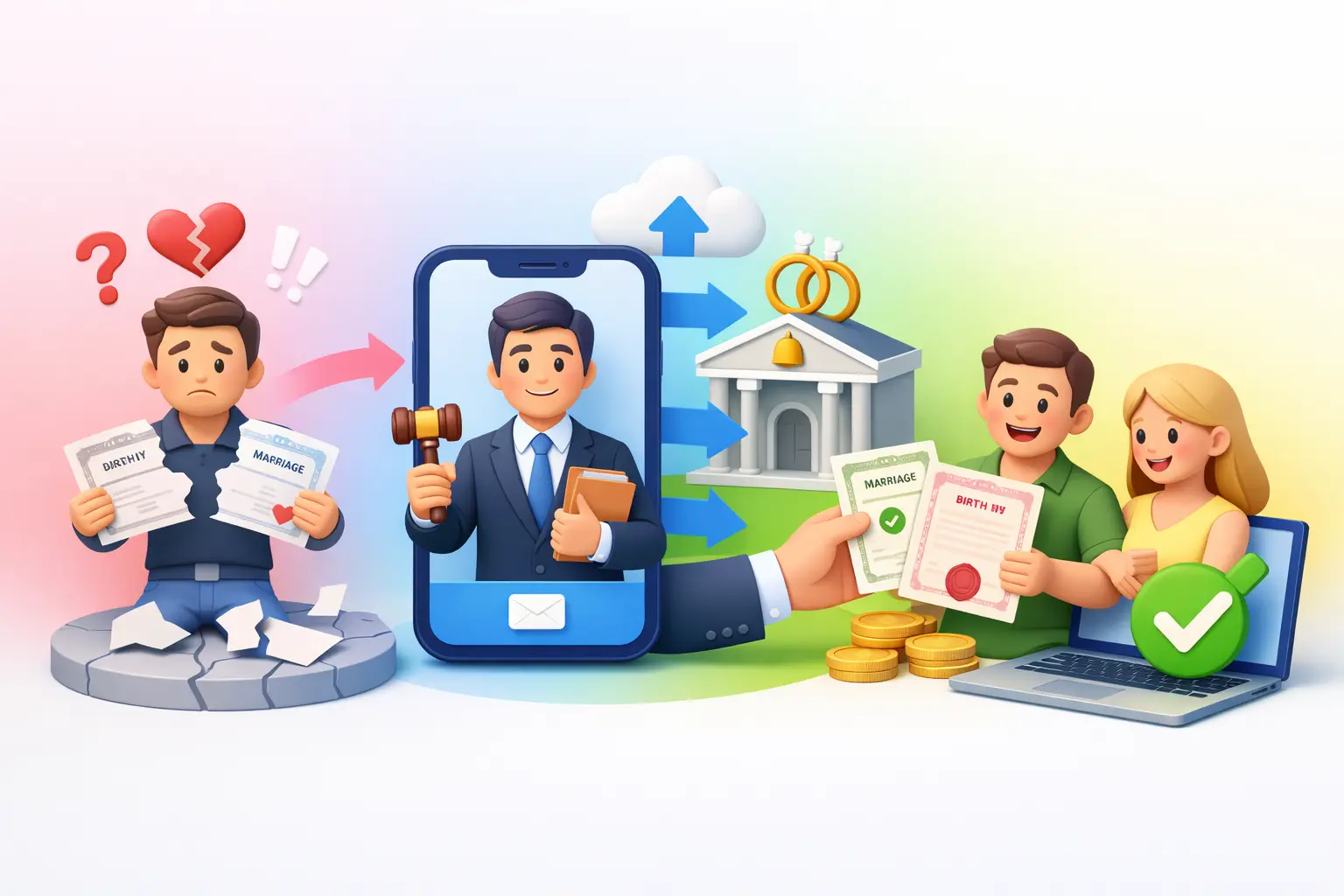 Відновлення документів у ДРАЦС онлайн через адвоката в Україні