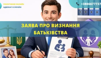 Заява про визнання батьківства для подання до суду