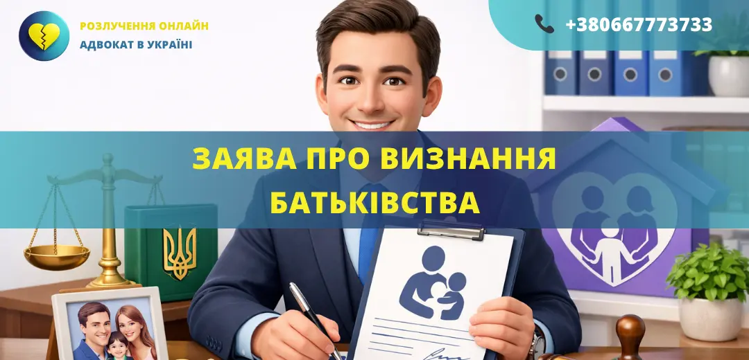 Заява про визнання батьківства для подання до суду