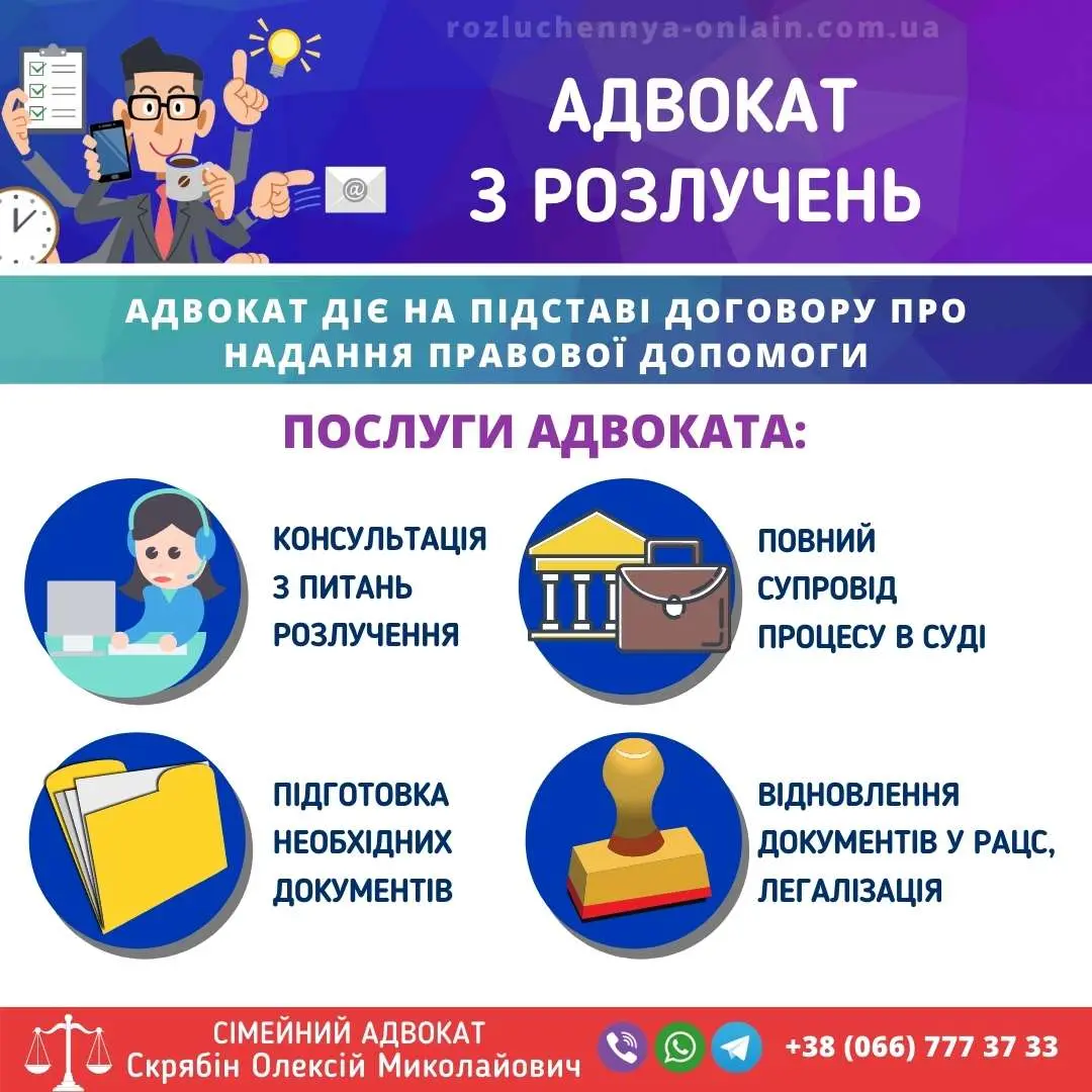 Адвокат з розлучень — консультація та повний супровід справи у суді
