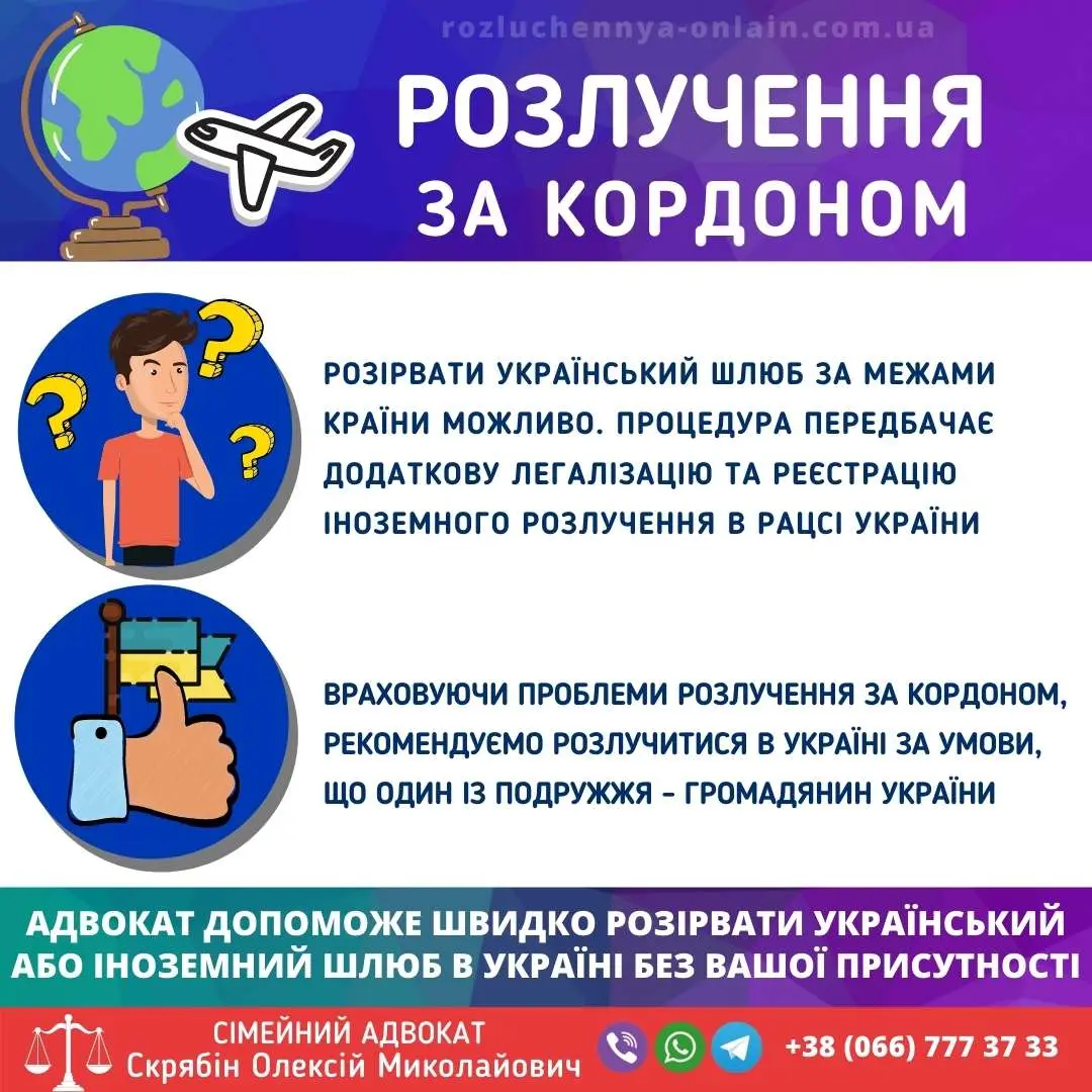 Розлучення за кордоном — як розірвати український шлюб за межами України