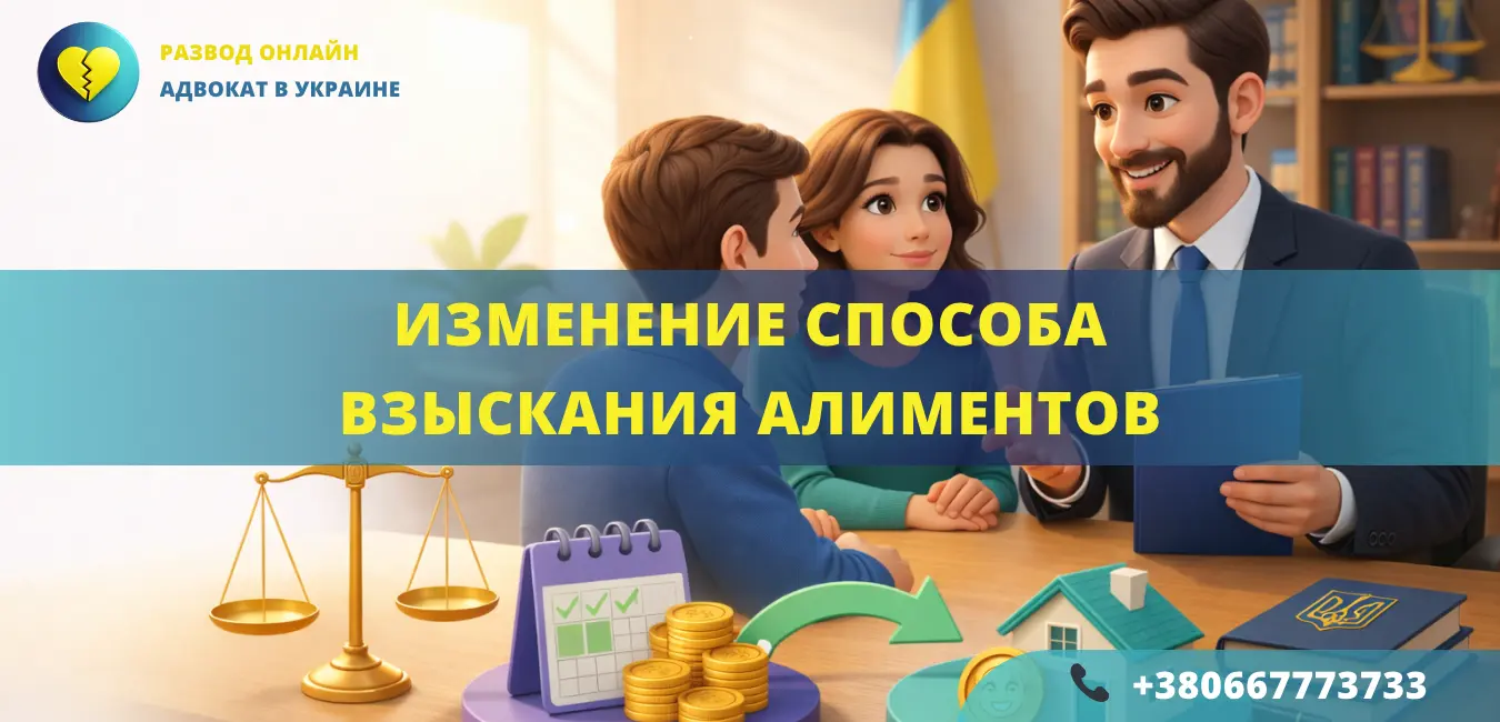 изменение способа взыскания алиментов в Украине как изменить порядок выплат