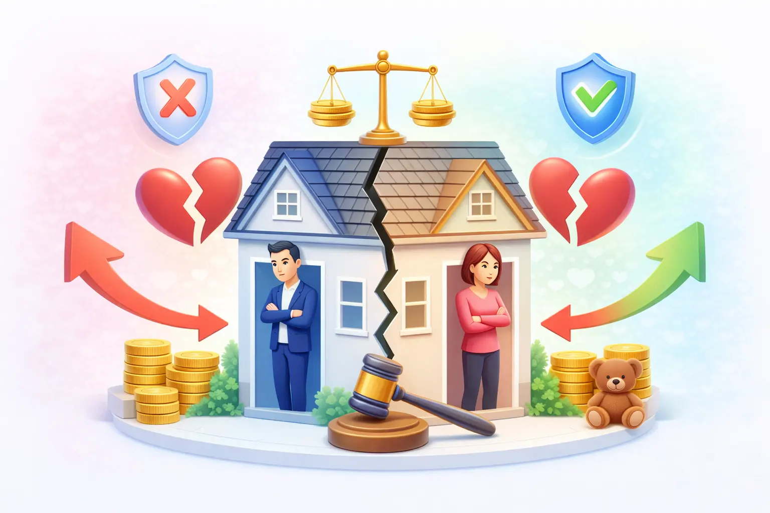 Раздел квартиры при разводе в Украине между супругами