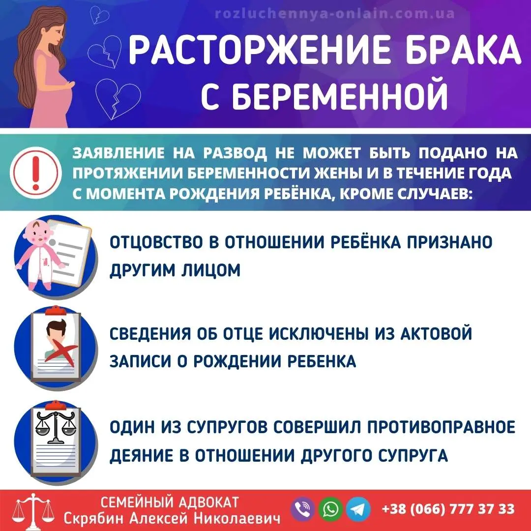 развод во время беременности в Украине через суд оформление