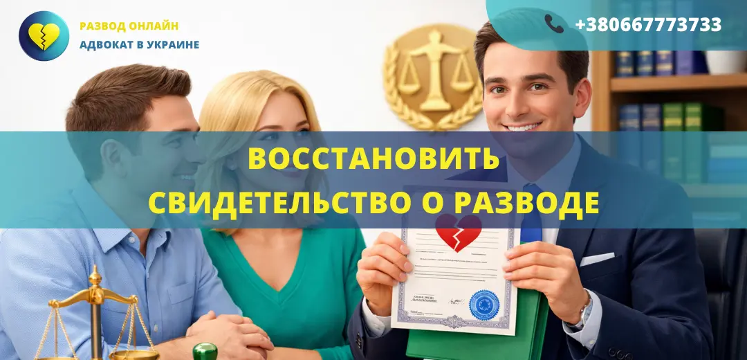 Восстановить свидетельство о разводе в Украине через ЗАГС или суд