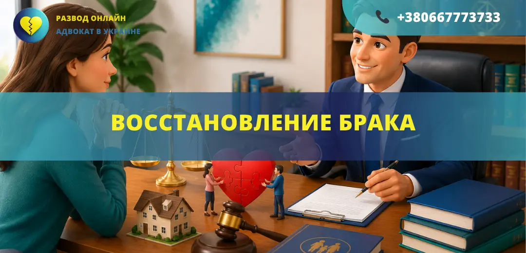 Восстановление брака в Украине консультация адвоката по семейным делам