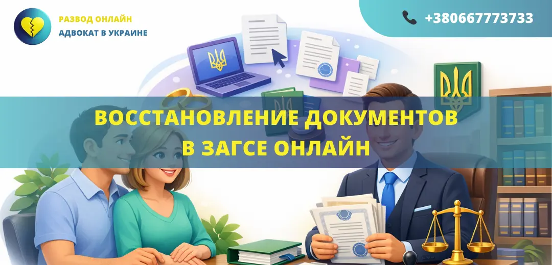 Восстановление документов в ЗАГСе онлайн Украина подача заявления и получение повторных свидетельств дистанционно