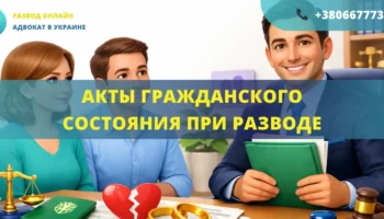 Акты гражданского состояния при разводе в Украине и оформление документов
