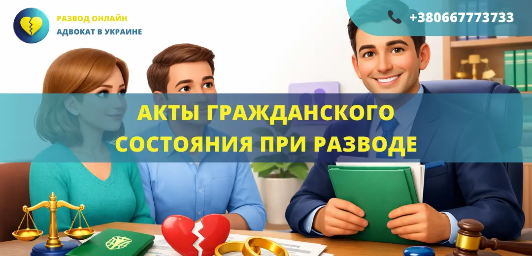 Акты гражданского состояния при разводе в Украине и оформление документов