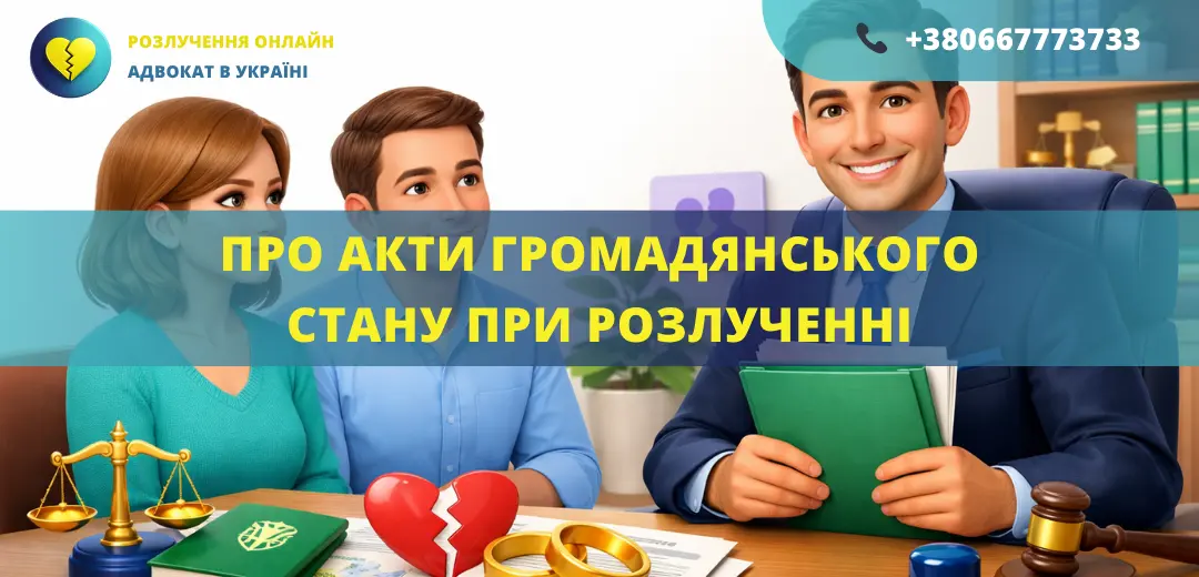 Акти громадянського стану при розлученні в Україні та оформлення документів