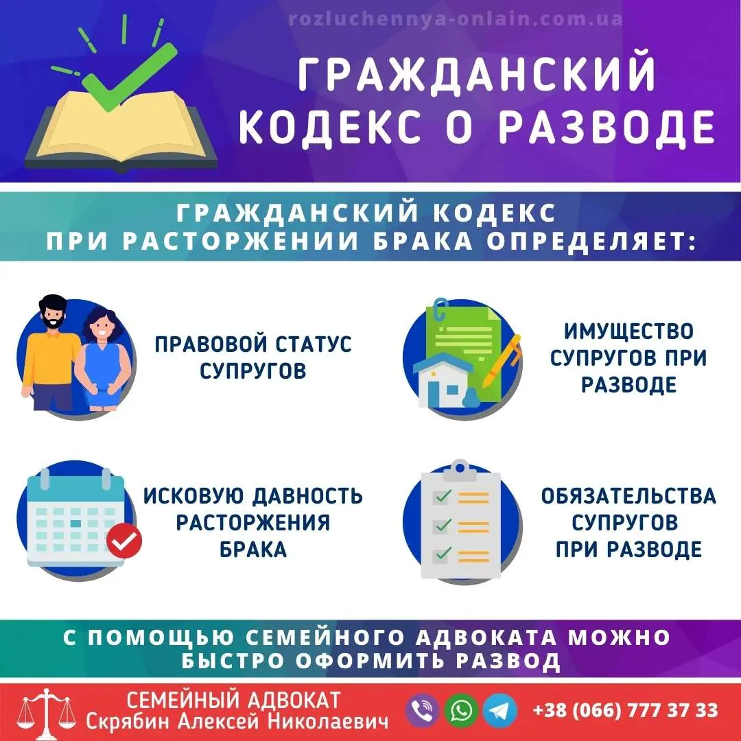 Гражданский кодекс о разводе в Украине и какой закон применяется гражданский кодекс о разводе в Украине какой кодекс регулирует расторжение брака
