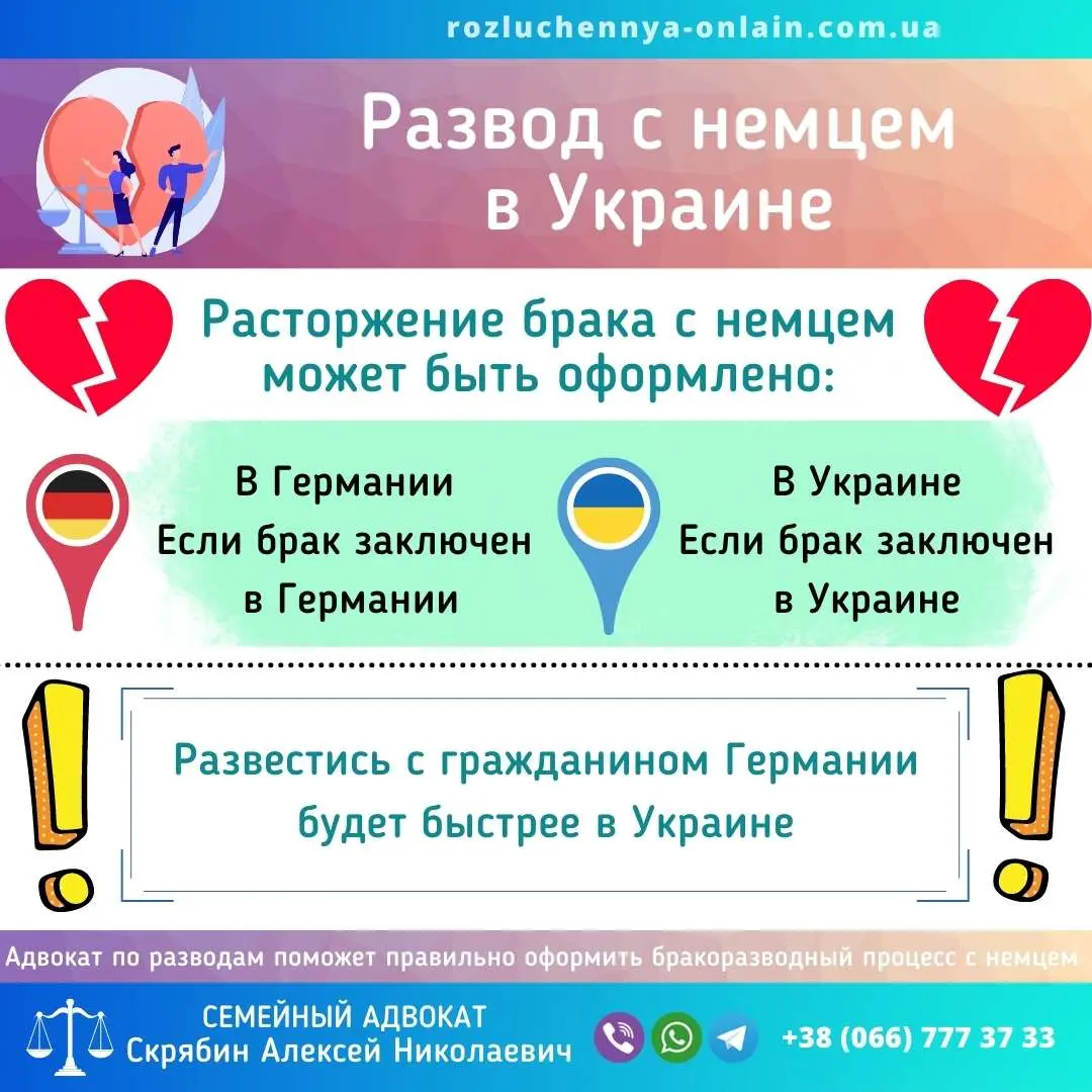 Развод с немцем в Украине через суд и признание в Германии