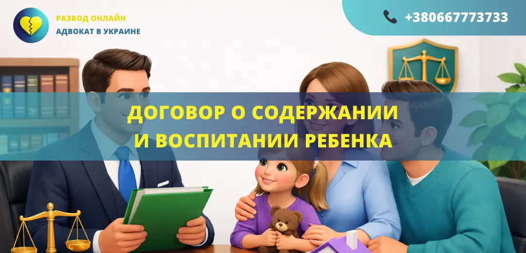 Договор о содержании и воспитании ребенка между родителями с участием адвоката
