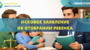 Исковое заявление об отобрании ребенка для подачи в суд