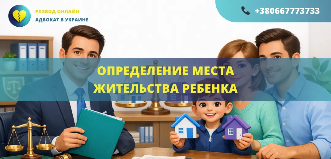 Определение места жительства ребенка через суд с участием адвоката по семейным делам
