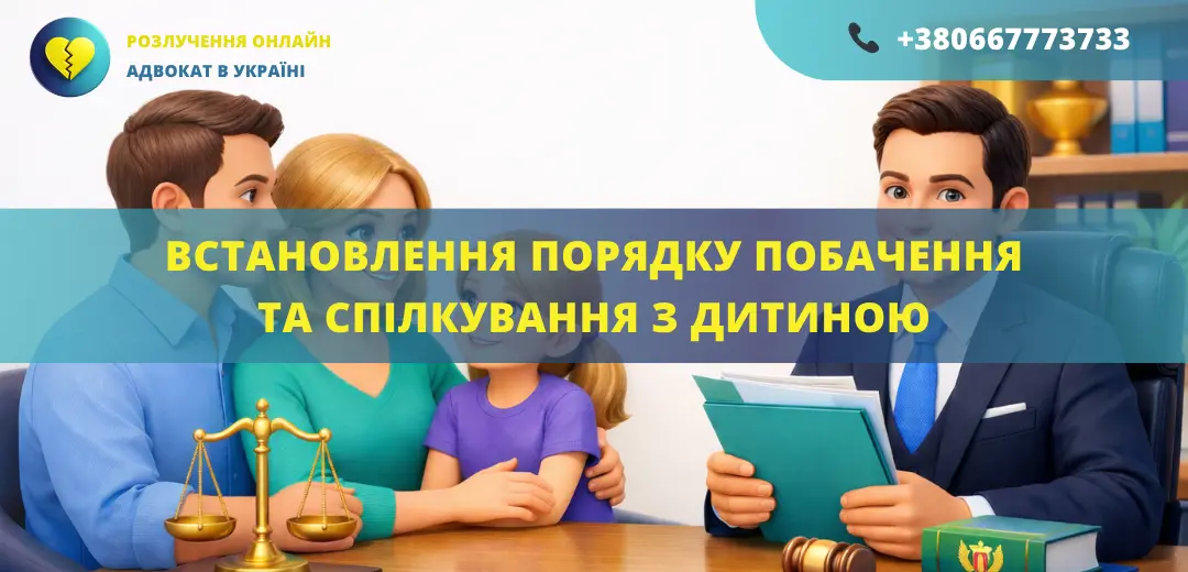 Встановлення порядку побачення та спілкування з дитиною через суд за допомогою адвоката