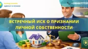 Встречный иск о признании имущества личной собственностью для подачи в суд