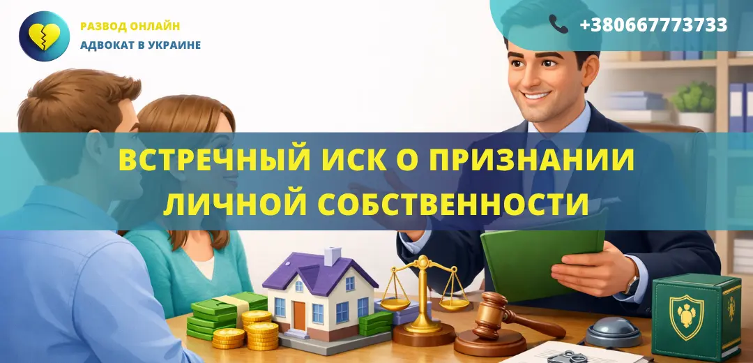 Встречный иск о признании имущества личной собственностью для подачи в суд