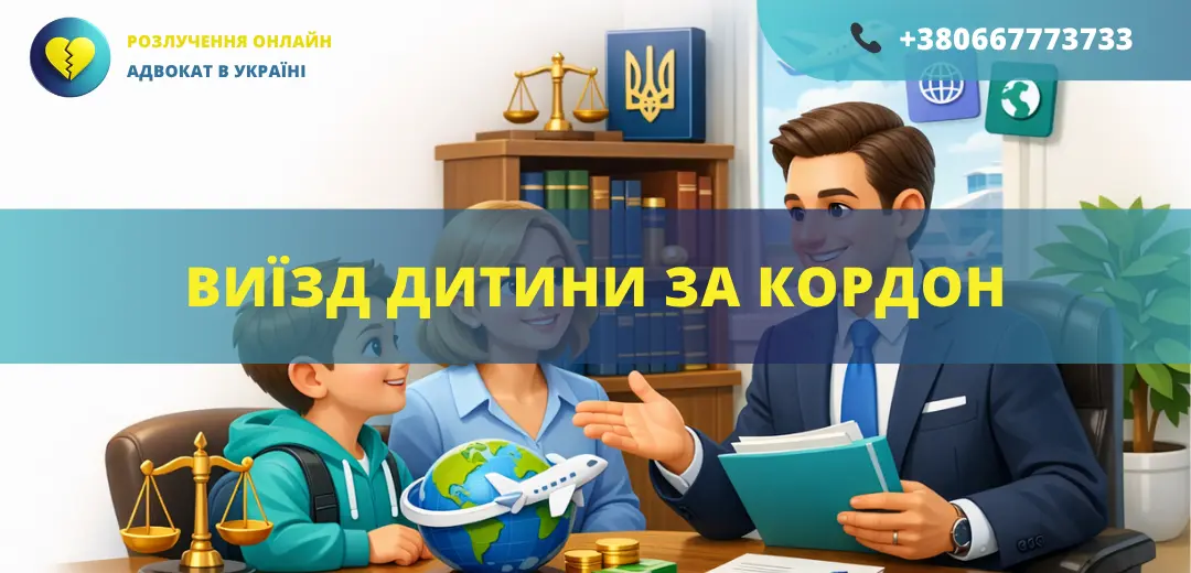 Виїзд дитини за кордон з України дозвіл допомога адвоката оформлення документів
