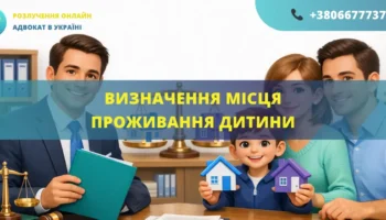 Визначення місця проживання дитини через суд за участю адвоката у сімейній справі