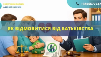 Як відмовитися від батьківства в Україні через суд за допомогою адвоката