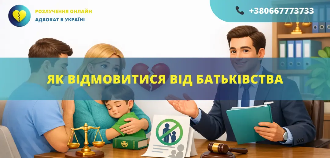 Як відмовитися від батьківства в Україні через суд за допомогою адвоката