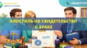 Апостиль на свидетельство о браке Украина оформление для выезда за границу