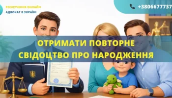 Отримати повторне свідоцтво про народження Україна оформлення та допомога адвоката