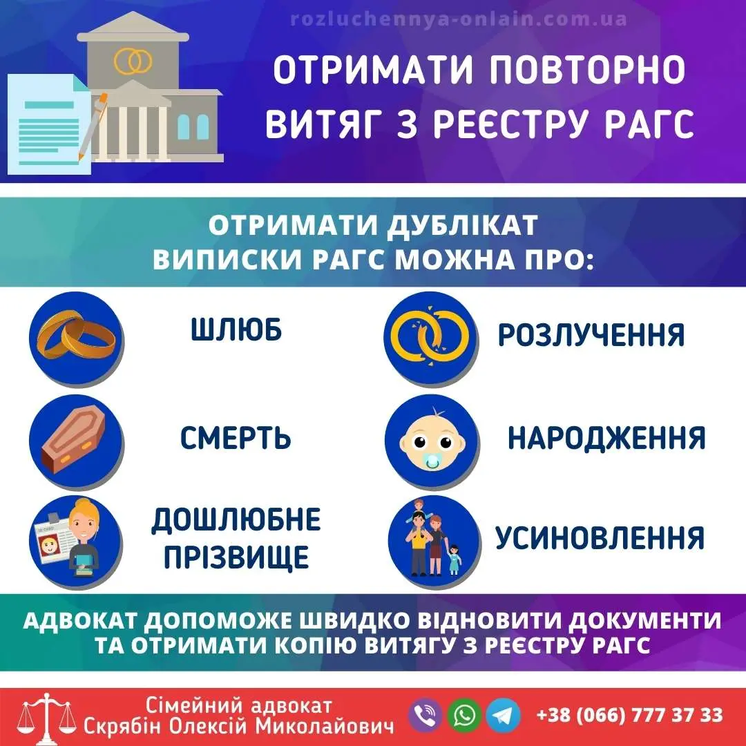 Отримати повторно витяг з реєстру РАЦС в Україні