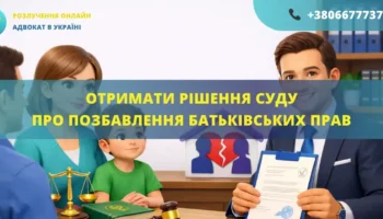 Отримати рішення суду про позбавлення батьківських прав Україна допомога адвоката