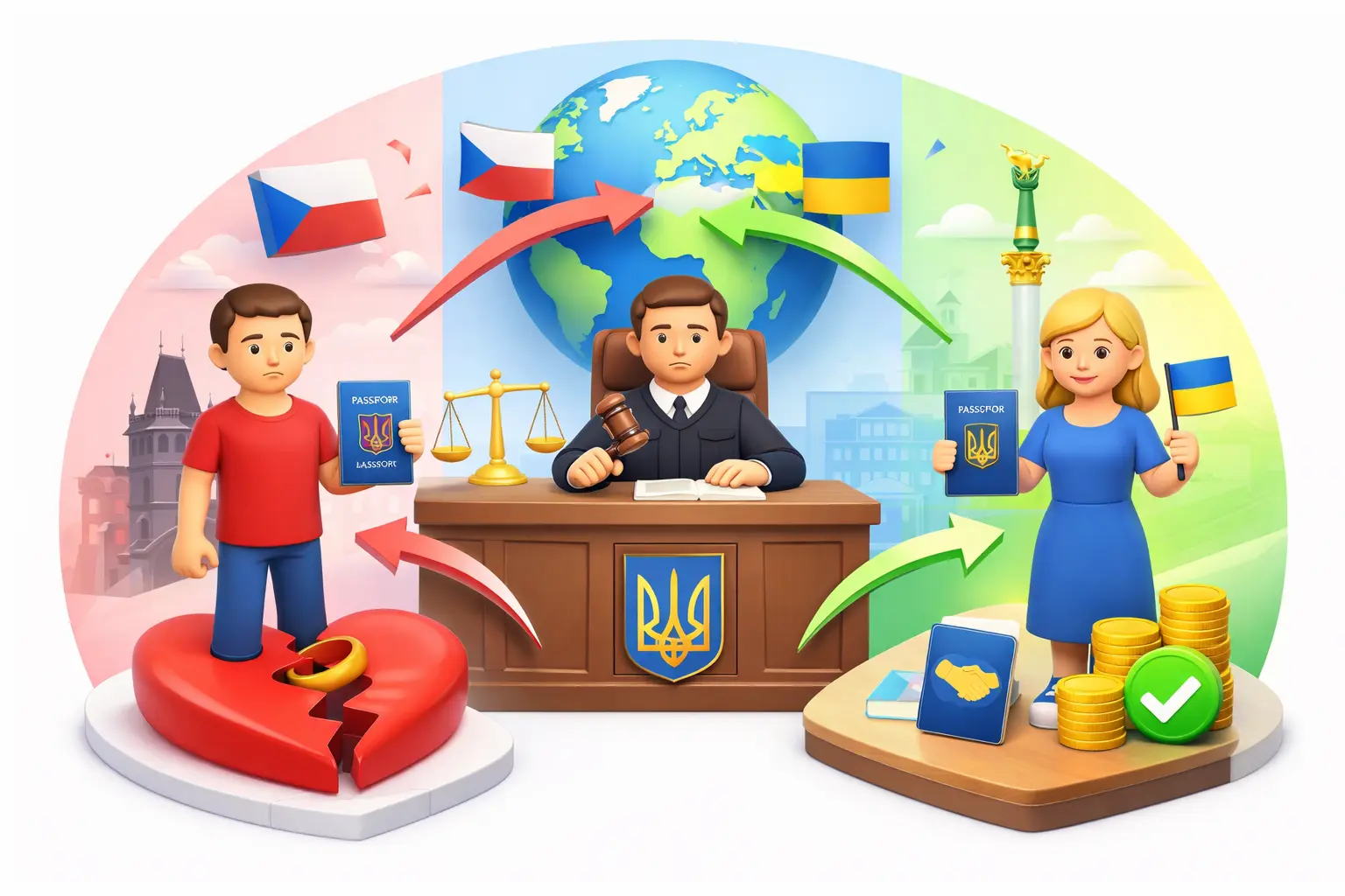 Развод с чехом в Украине через суд без присутствия иностранца