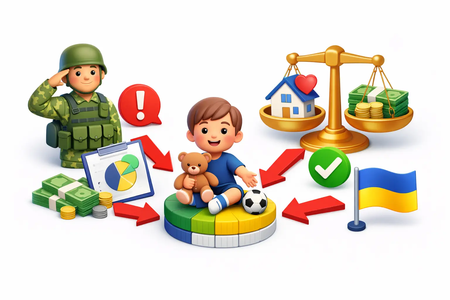 Як нараховуються аліменти з військовослужбовця в Україні: порядок утримання доходів на користь дитини