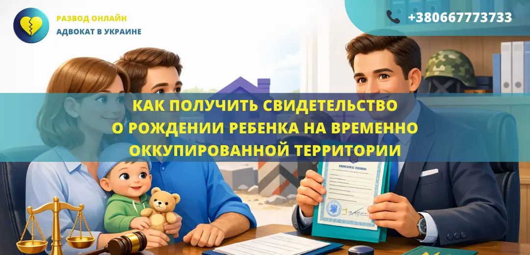 как получить свидетельство о рождении ребенка на оккупированной территории адвокат помощь