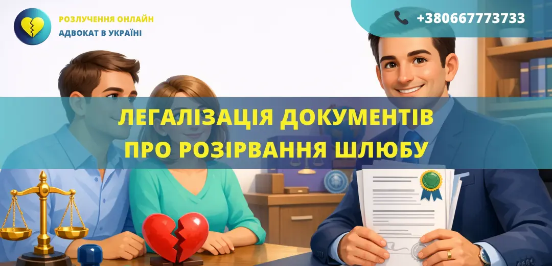 легалізація документів про розірвання шлюбу апостиль переклад адвокат допомога