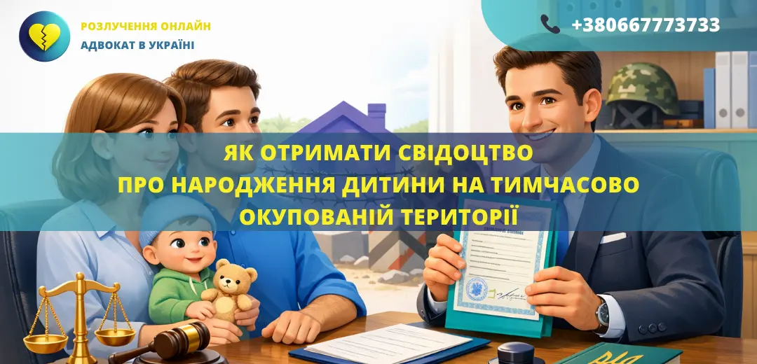 як отримати свідоцтво про народження дитини на окупованій території адвокат допомога