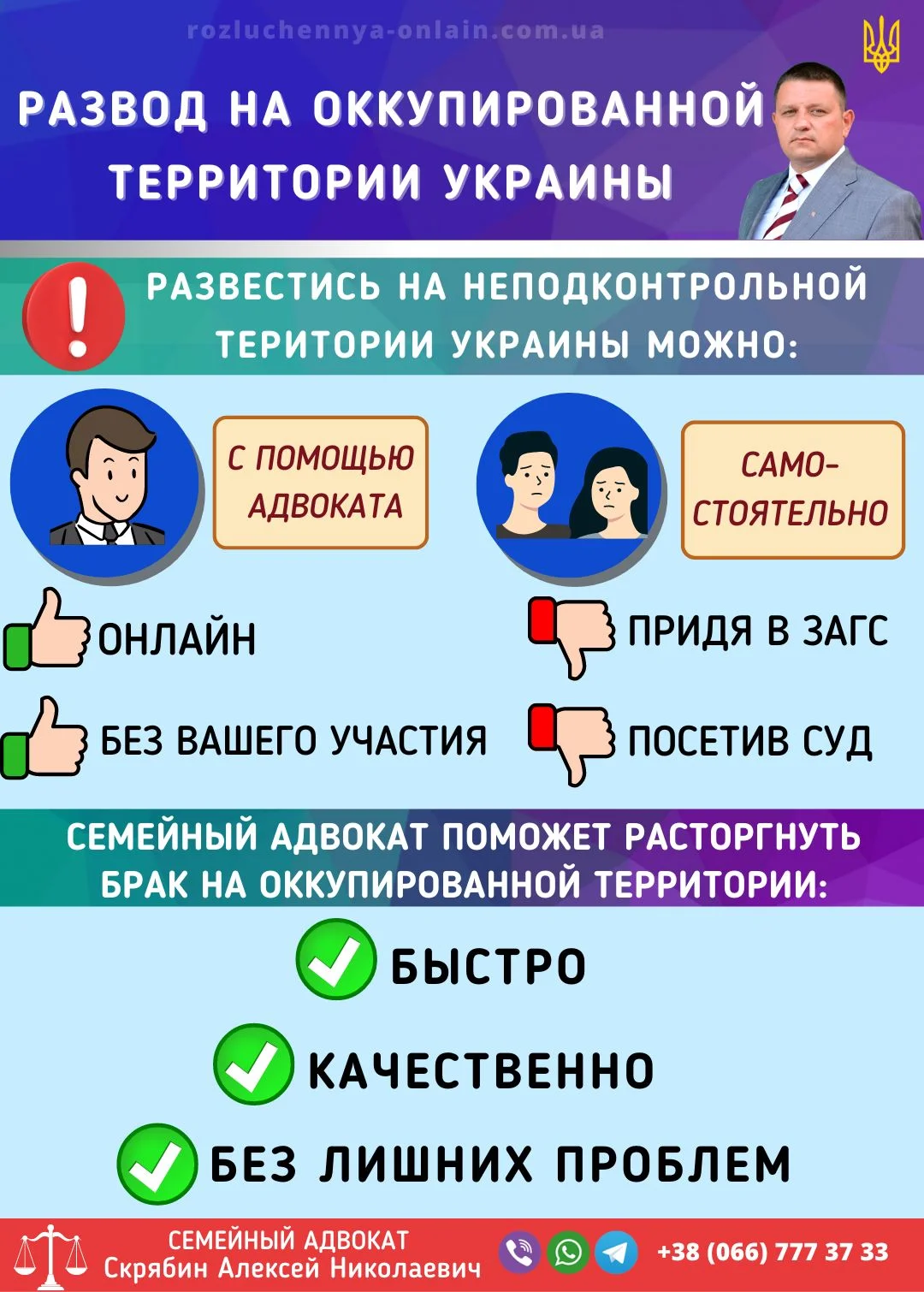 Развод на оккупированной территории Украины — как расторгнуть брак онлайн