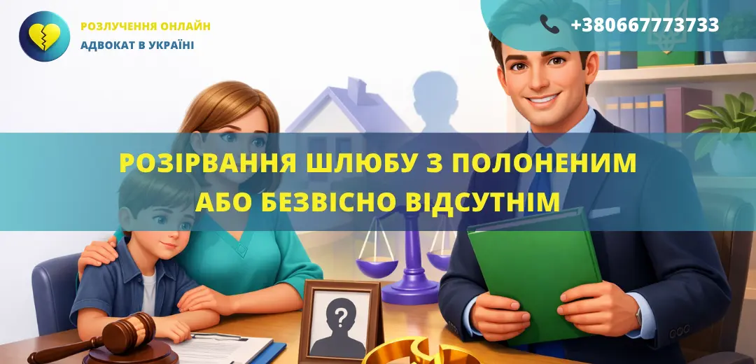 розірвання шлюбу з полоненим або безвісно відсутнім адвокат допомога