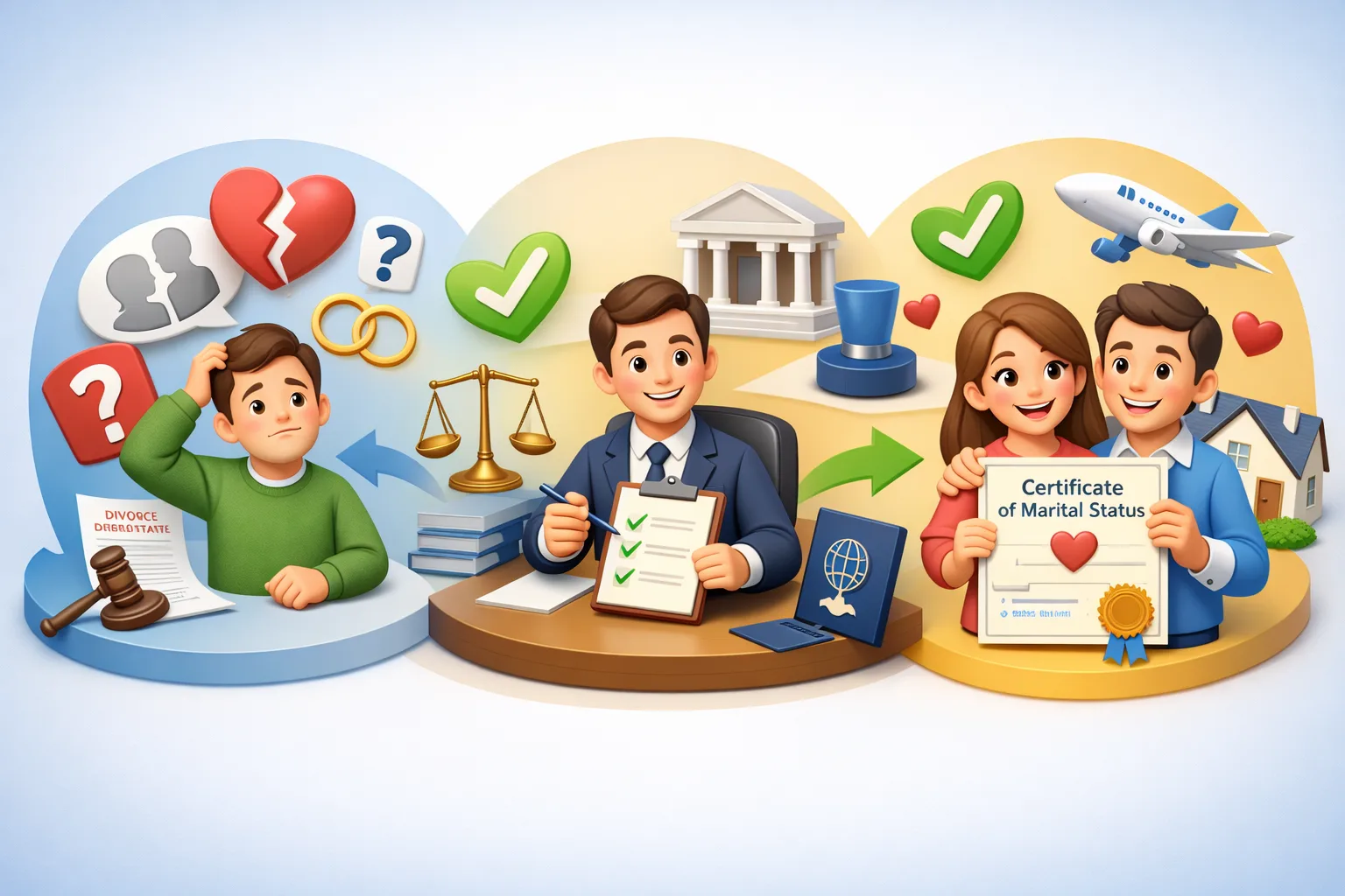 Справка о семейном положении для выезда за границу — оформление через адвоката и подготовка документов